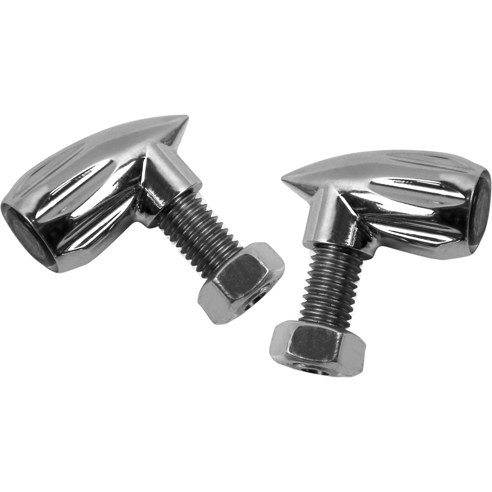 Kodlin USA 3-in-1 Bullet Grooved Turn Signals - Chrome [MPN: K68462]_729543