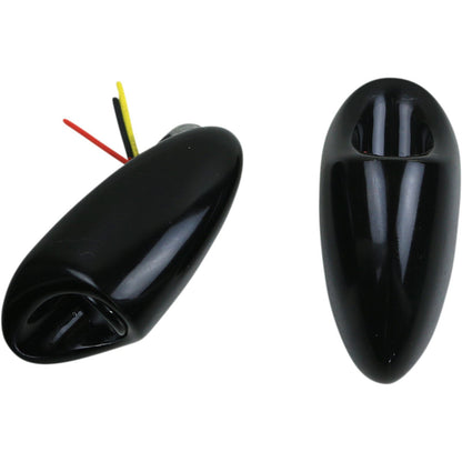 Kodlin USA 3-in-1 Mini Fender Strut Turn Signals - Black [MPN: K68489]_891203