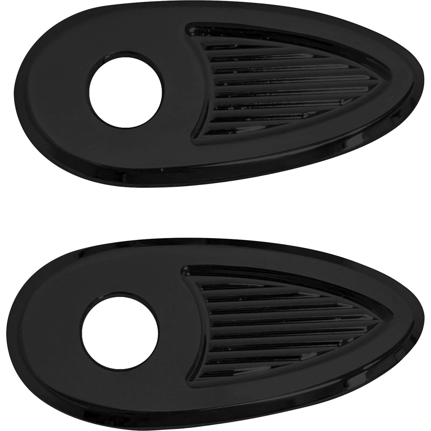Kodlin USA Fender Strut Turn Signal Adapters/Cover Plates - Black [MPN: K68483]_729537