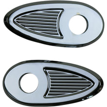 Kodlin USA Fender Strut Turn Signal Adapters/Cover Plates - Chrome [MPN: K68485]_891217