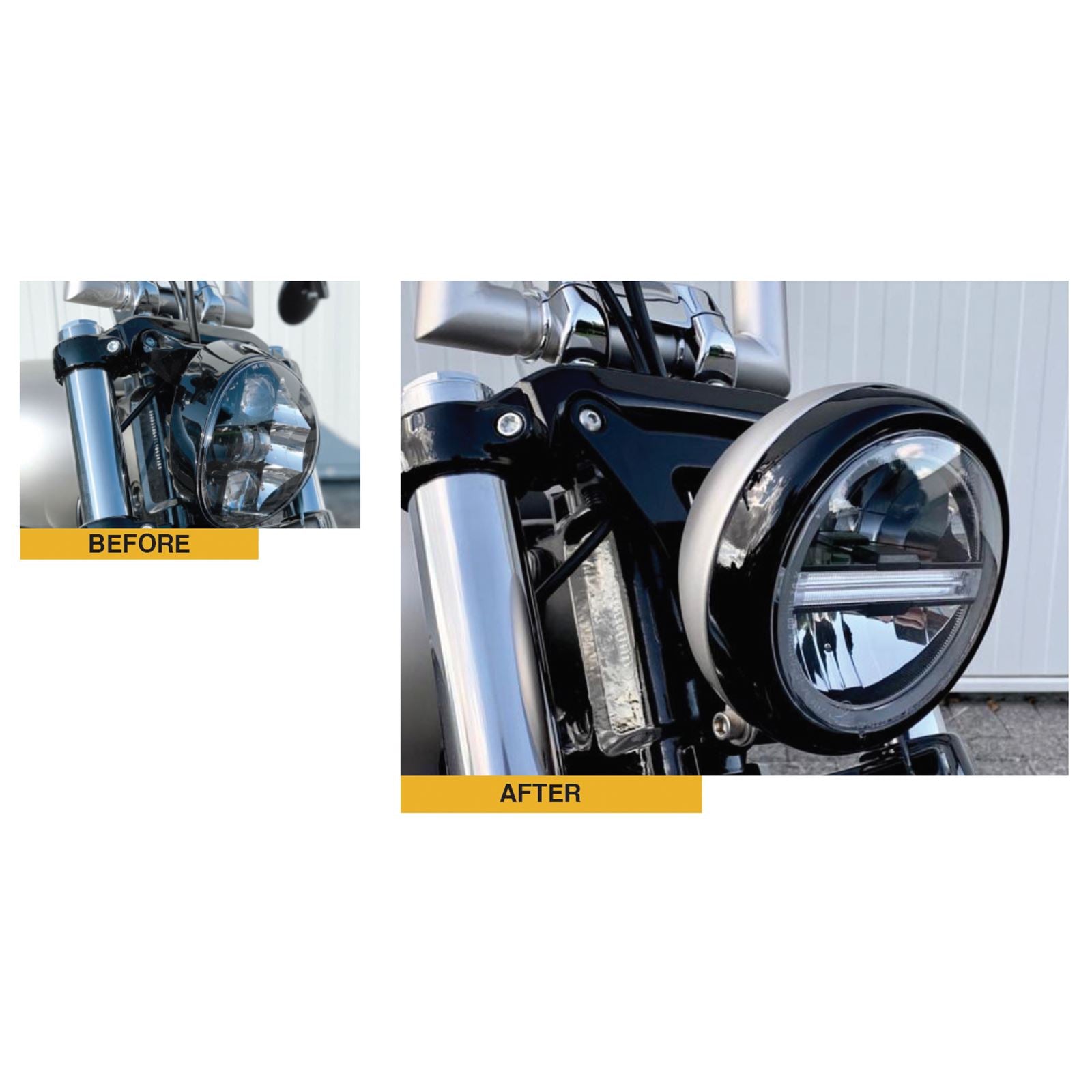 Kodlin USA Headlight Conversion Bracket - Black - M8 Softail [MPN: K68226]_729535