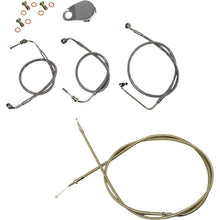 LA Choppers Handlebar Cable/Brake Line Kit 12"-14" - Stainless Steel [MPN: LA-8155KT-13]_1057607