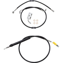 LA Choppers Handlebar Cable/Brake Line Kit - 15" - 17" - Black Vinyl [MPN: LA-8155KT-16B]_1102855