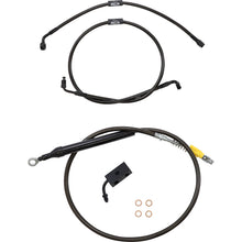LA Choppers Handlebar Cable/Brake Line Kit - 15" - 17" - Midnight [MPN: LA-8155KT-16M]_1104191