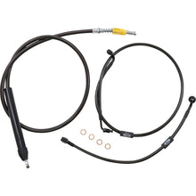 LA Choppers Cable/Brake Line Kit - 18" - 20" Ape Hanger Handlebars - Midnight [MPN: LA-8155KT-19M]_1091751