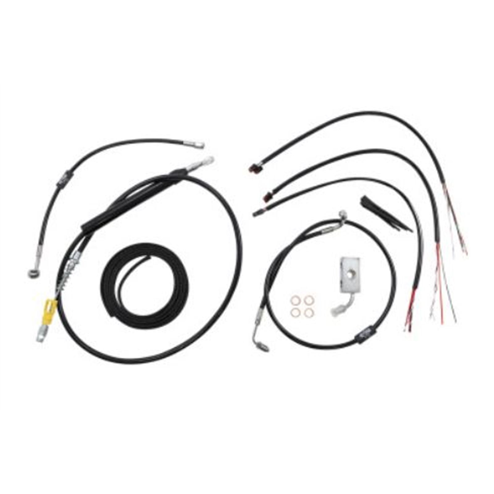 LA Choppers Handlebar Cable/Brake Line Kit 15" - 17" Ape Hanger Handlebars [MPN: LA-8155KT2-16B]_875584