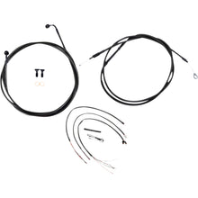 LA Choppers Cable Kit - 12" - 14" Ape Hanger Handlebars - Midnight [MPN: LA-8156KT2-13M]_1057615