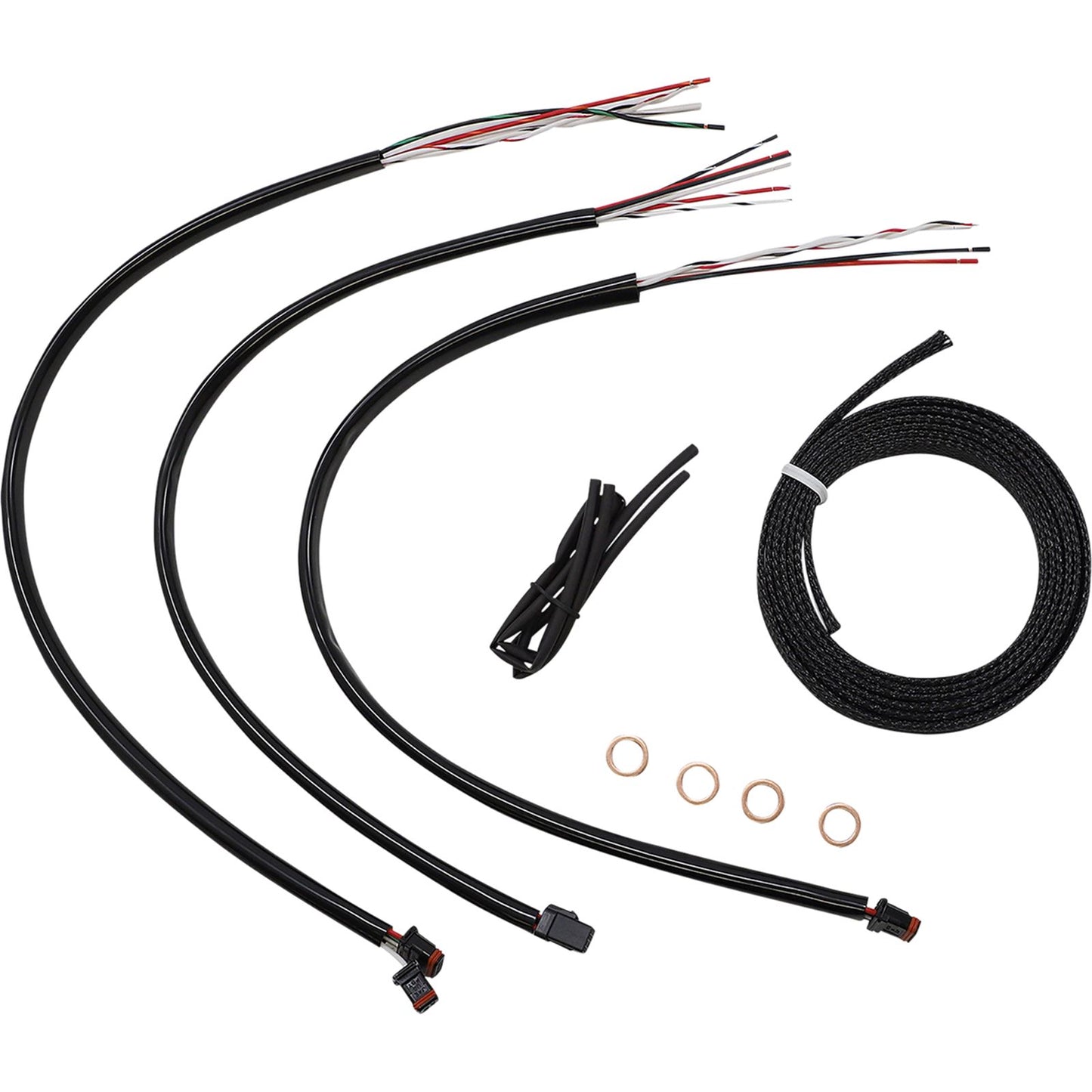 LA Choppers Cable/Brake Line Kit - Quick Connect -15"-17" Stainless [MPN: LA-8156KT2-16]_1091753