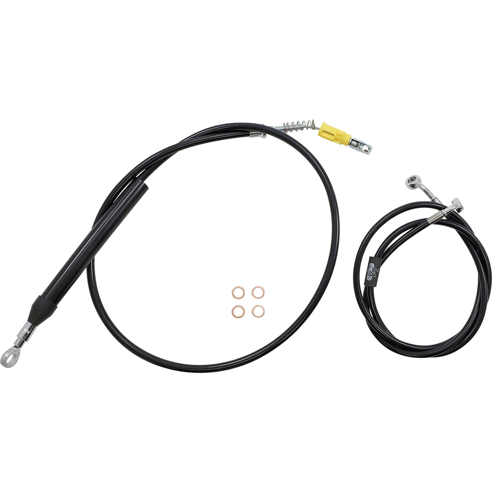 LA Choppers Cable/Brake Line Kit - Quick Connect - 18" - 20" - Black [MPN: LA-8156KT2-19B]_1091731