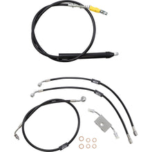 LA Choppers Handlebar Cable/Brake Line Kit - 18" - 20" - Black Vinyl [MPN: LA-8157KT-19B]_1102827