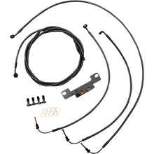 LA Choppers Cable/Brake Line Kit - Stock Ape Hanger Handlebars - Midnight [MPN: LA-8056KT-08M]_1057574