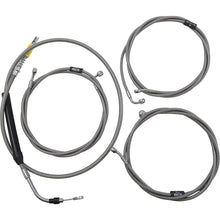 LA Choppers Handlebar Cable/Brake Line Kit  - 15" - 17" - Stainless Steel [MPN: LA-8056KT-16]_1096406