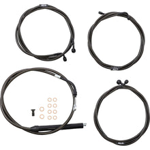 LA Choppers Handlebar Cable/Brake Line Kit - 18" - 20" - Midnight [MPN: LA-8056KT-19M]_1131521