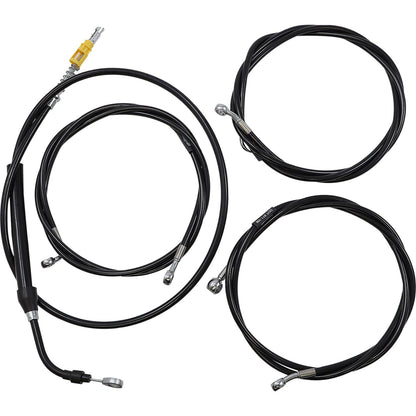 LA Choppers Cable/Brake Line Kit - Complete - 12"-14" Black Vinyl Ape Hangers [MPN: LA-8056KT2-13B]_1091718