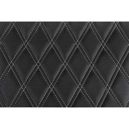 Drag Specialties Extended Reach Predator III Seat - Double Diamond - Silver 0801-1370_1057588