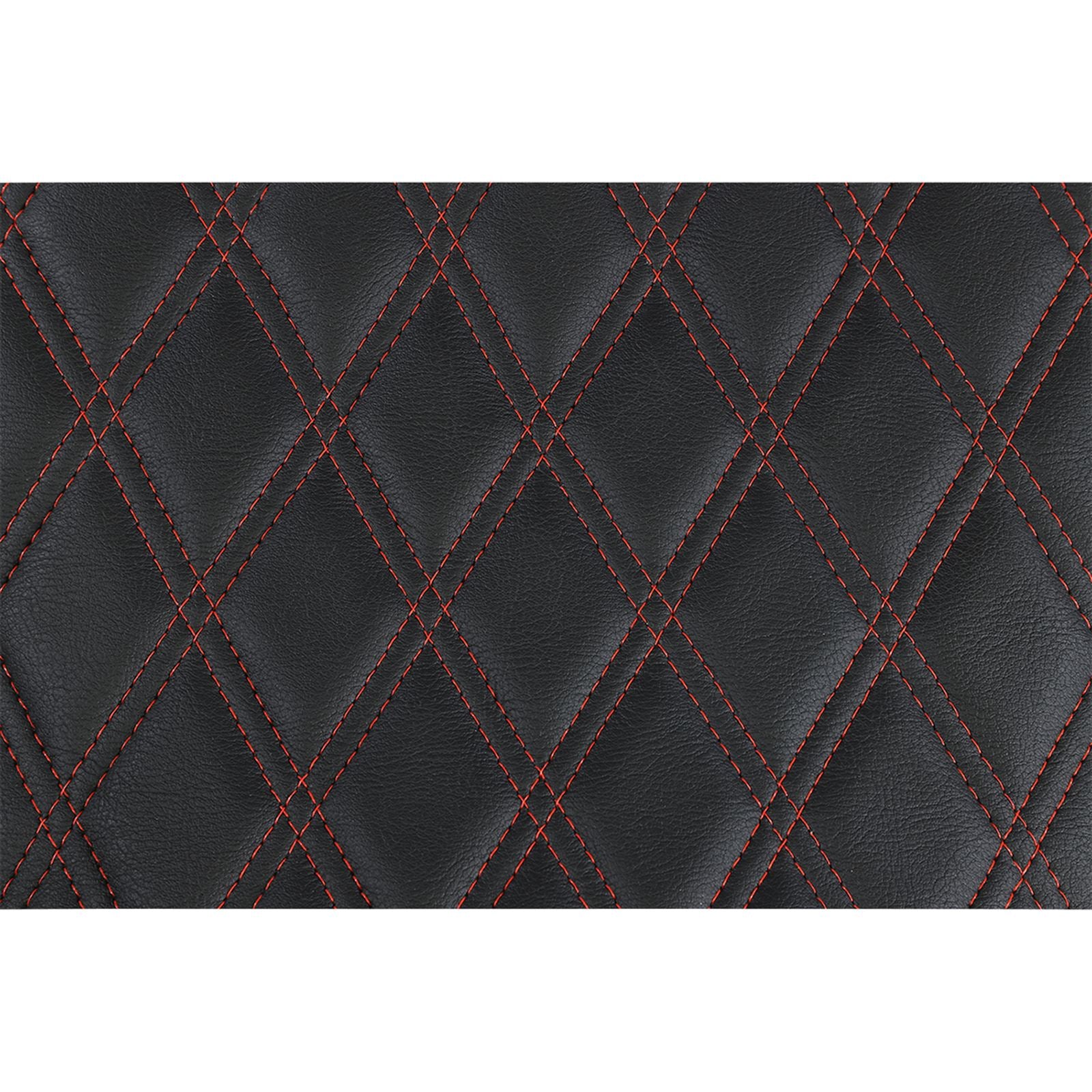 Drag Specialties Extended Reach Predator III Seat - Double Diamond - Red 0801-1371_1057643