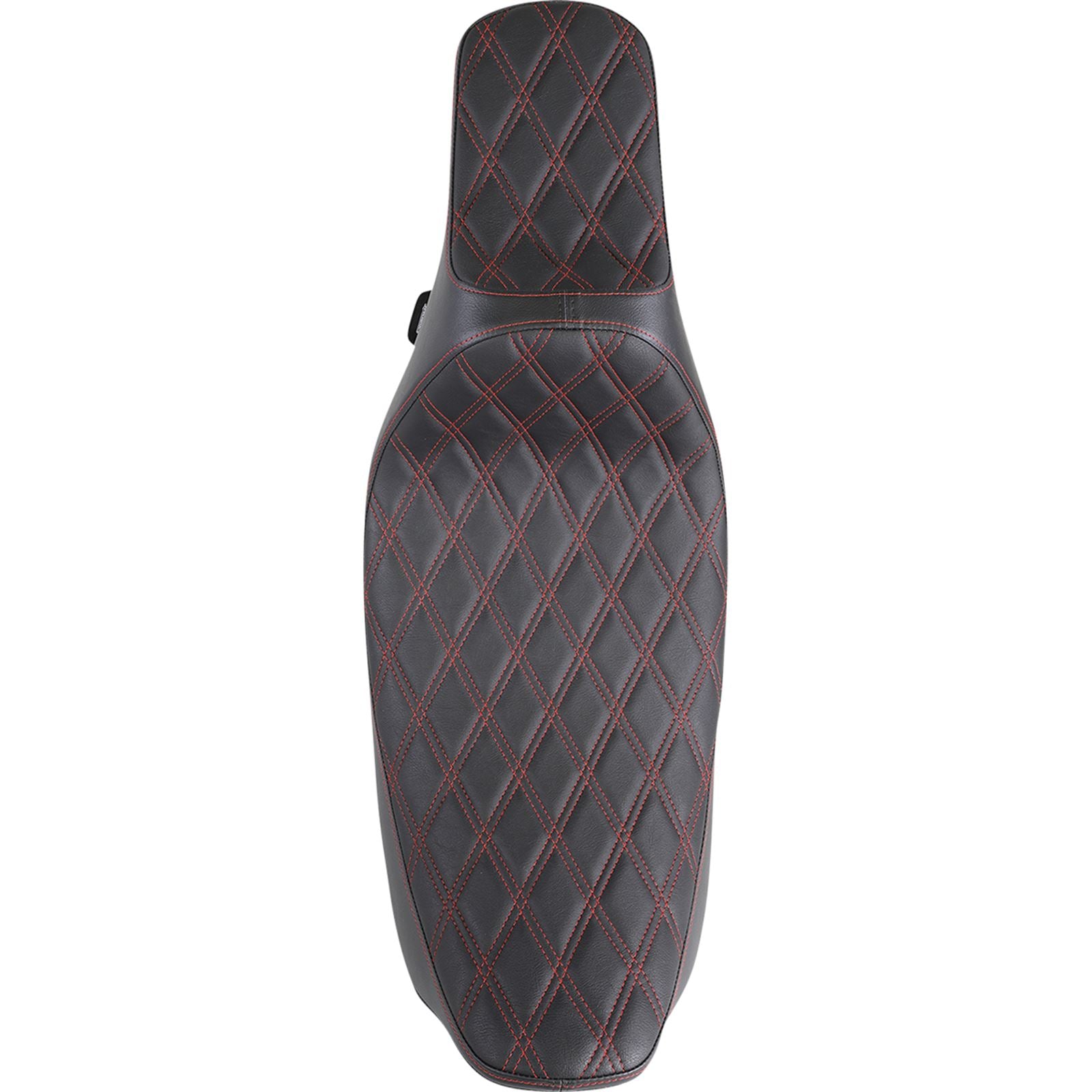 Drag Specialties Extended Reach Predator III Seat - Double Diamond - Red 0801-1371_1057646