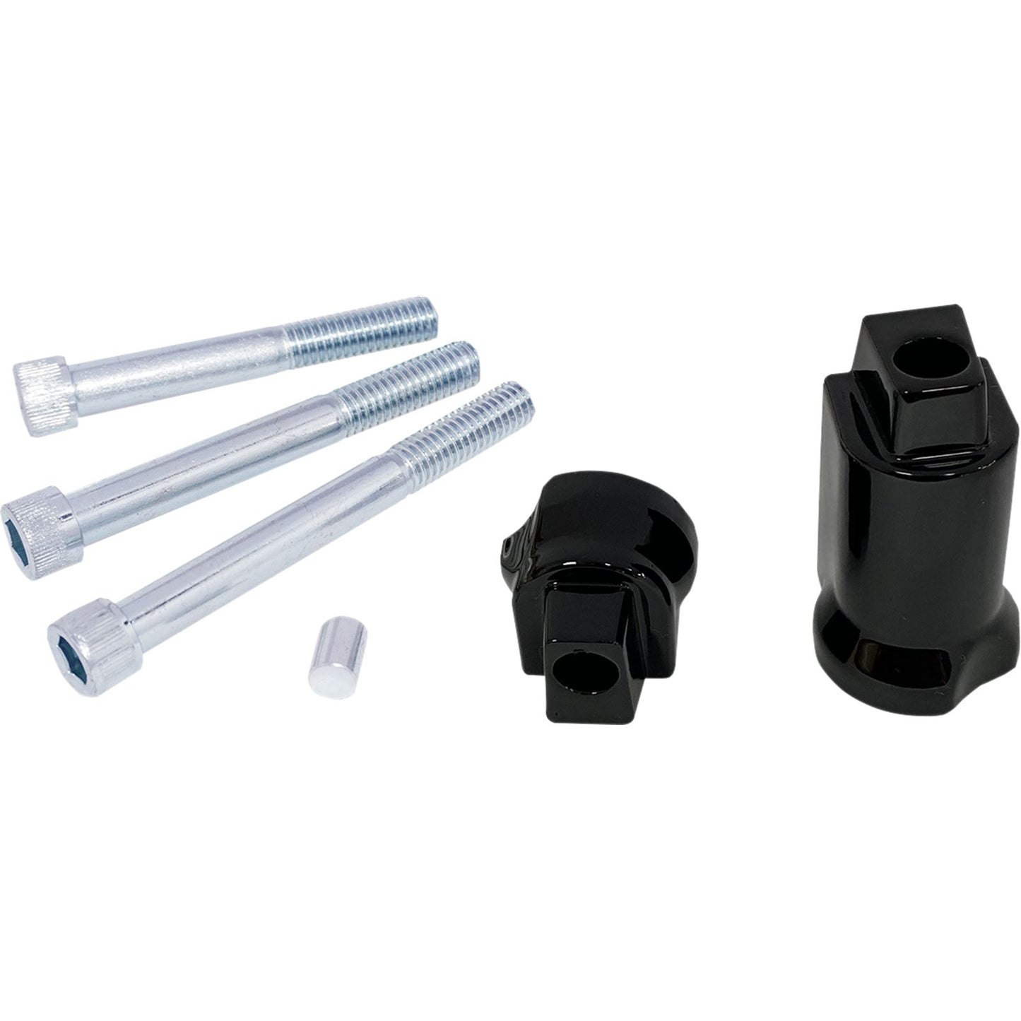 Drag Specialties Passenger Floorboard Mount - Gloss Black 1621-1005_1057650