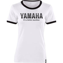 Yamaha Women's Vintage T-Shirt - White/Black - Large NP21S-L1793-L_1032478