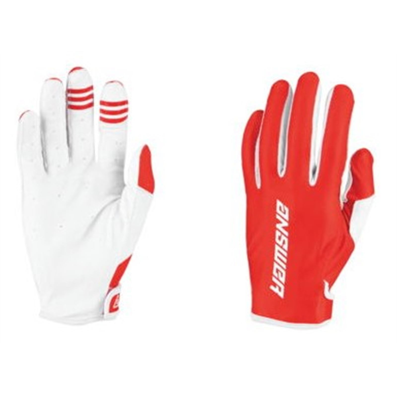 Youth Ascent Gloves - Red/White - Youth Large_759895