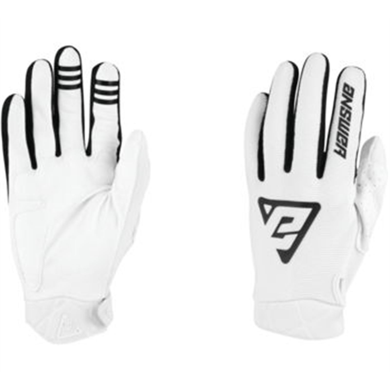Answer Youth A22 Peak Gloves - White/Black - Youth Medium 446608_759609