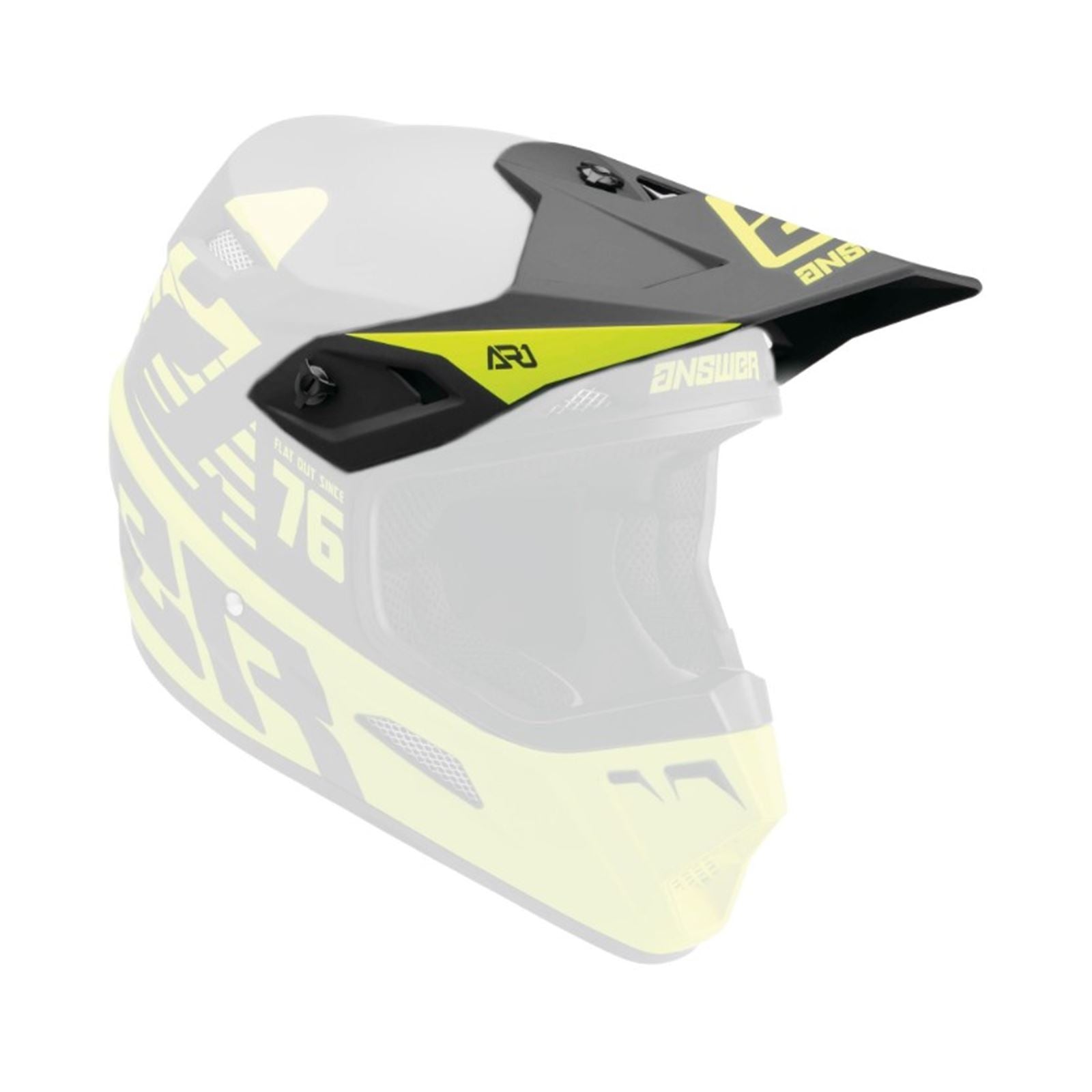 Answer AR1 Helmet Replacement Parts - Bold Hyper Acid/Black - Visor 447090_794055