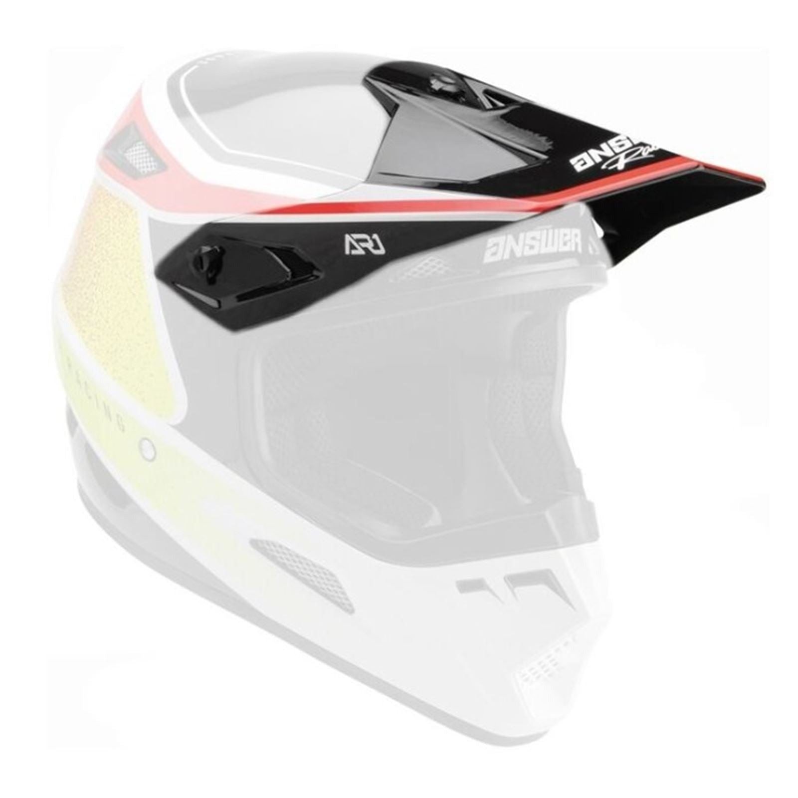 Answer AR1 Helmet Replacement Parts - Vivid Red/Hyper Acid - Visor 447093_794094
