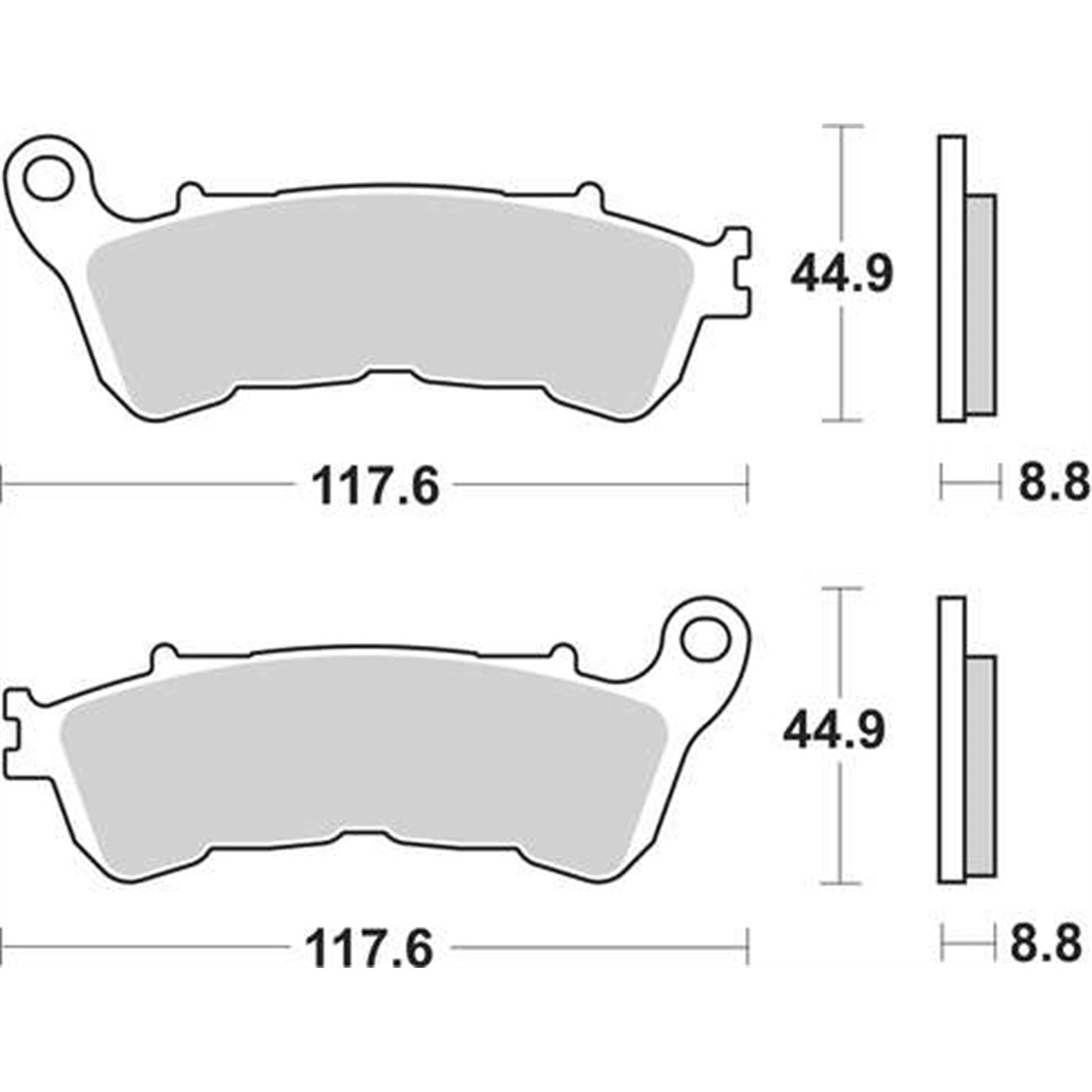 SBS Sintered Brake Pads for Scooter [MPN: 192MS]_995462