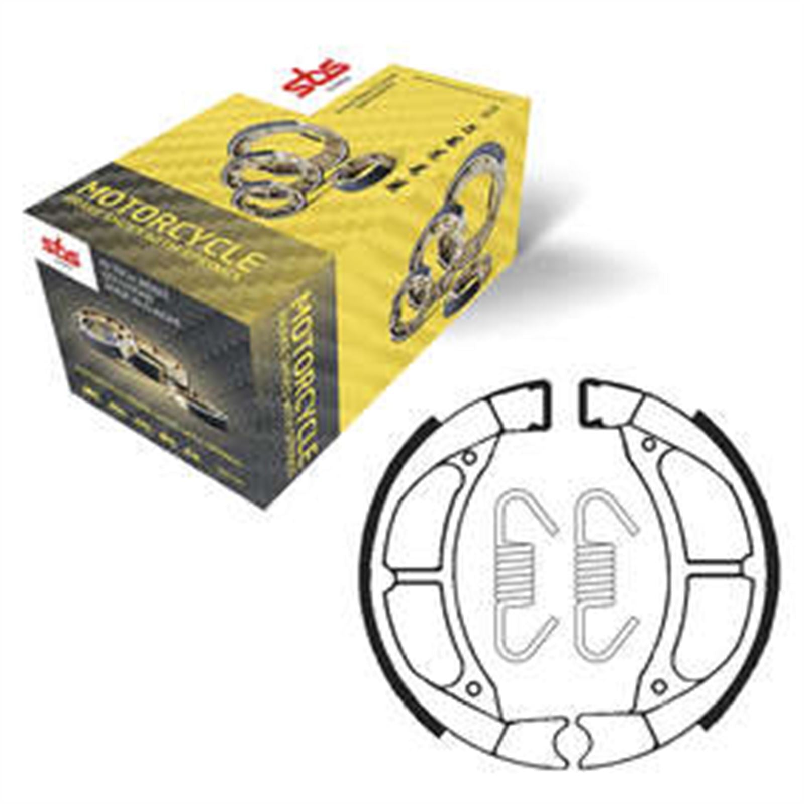 SBS Brake Shoes with Springs for Suzuki/ Yamaha - Front/Rear [MPN: 2182]_985305