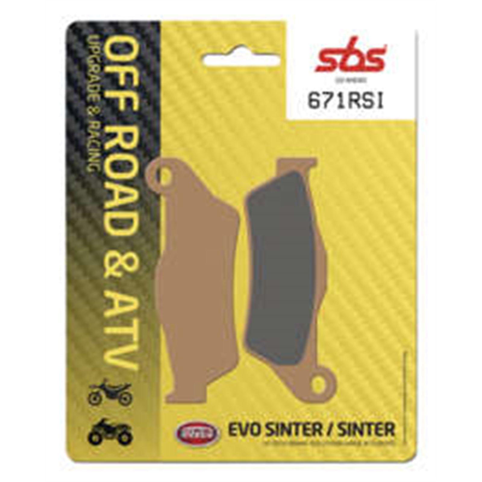 SBS Sintered Brake Pads for Offroad [MPN: 671RSI]_991565