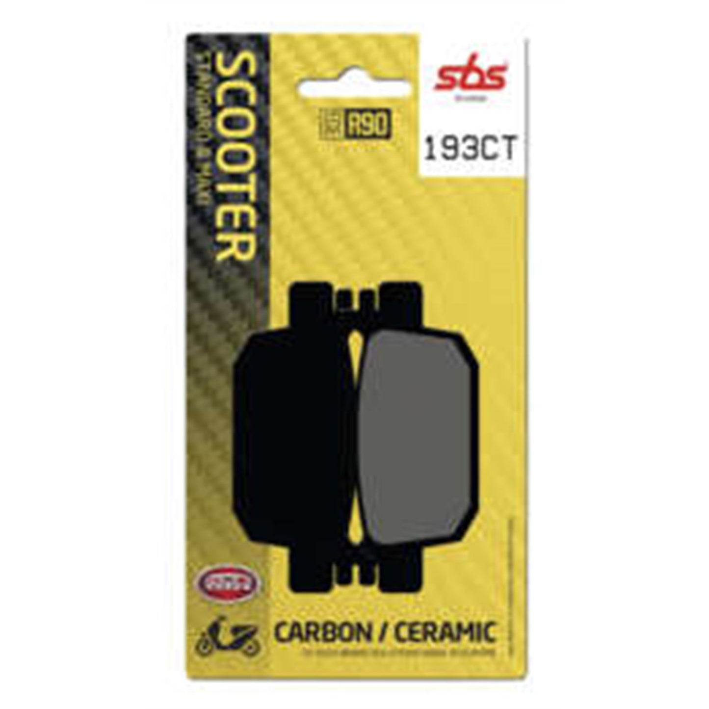 SBS Rear Carbon Scooter Brake Pads [MPN: 193CT]_989178