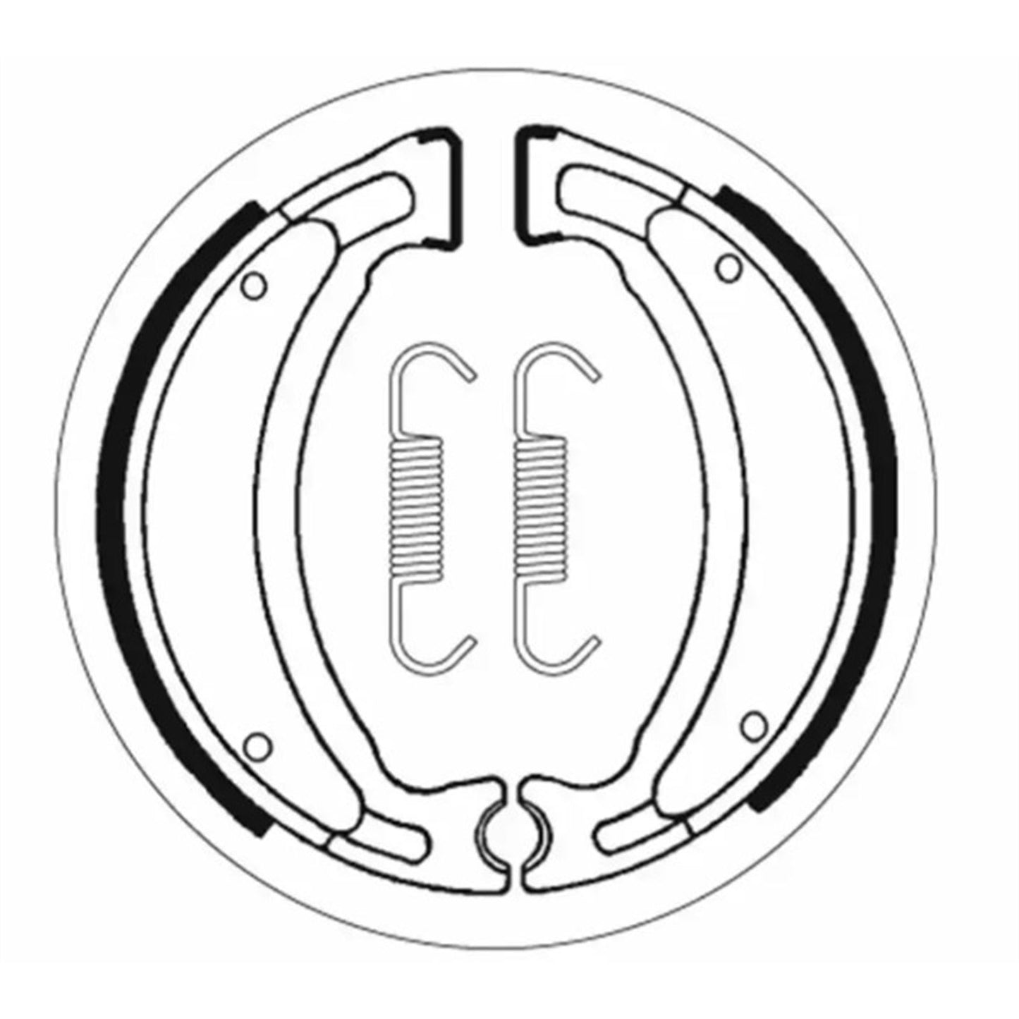 SBS Brake Shoes with Springs for Offroad - Front/Rear [MPN: 2028]_1399730