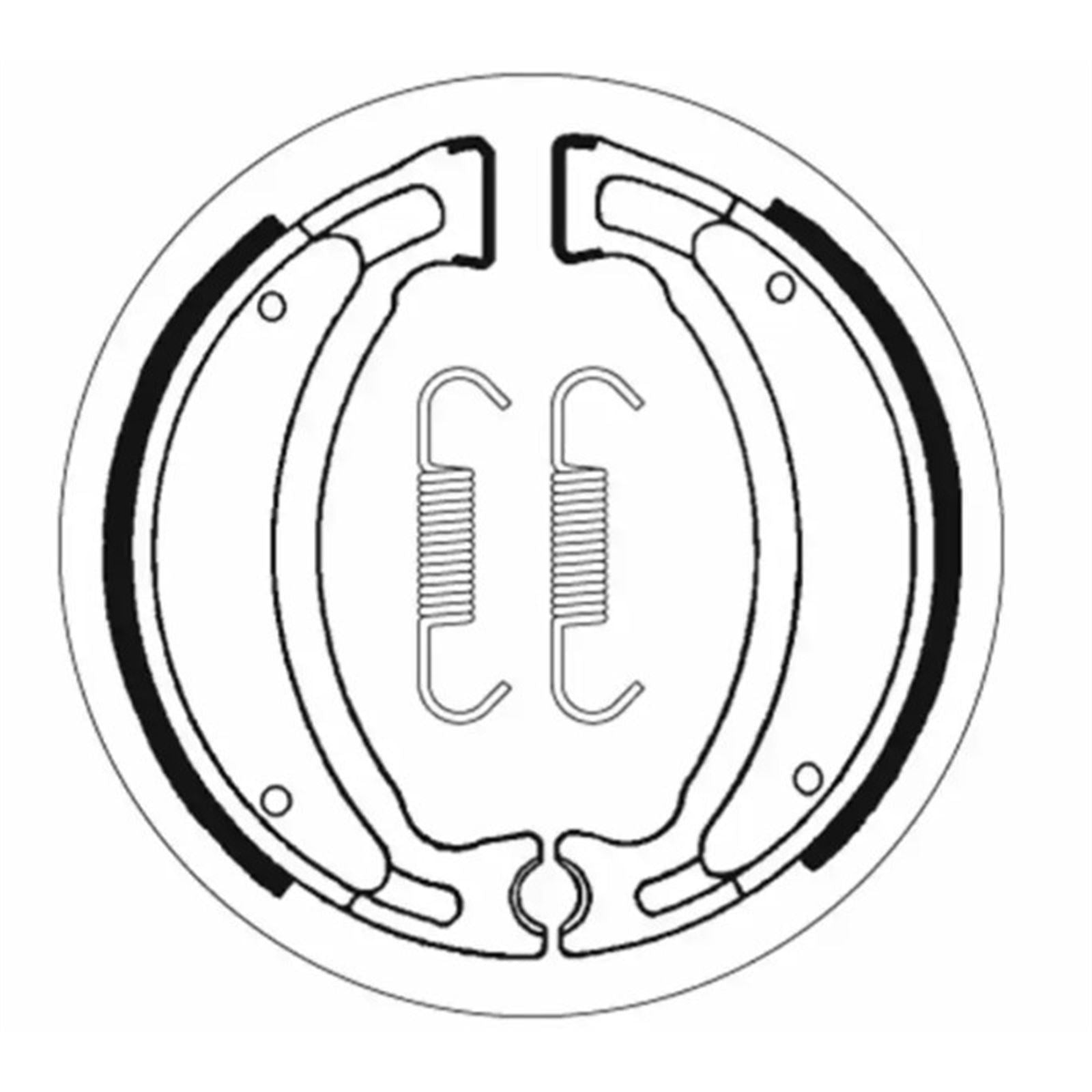 SBS Brake Shoes with Springs for Offroad - Front/Rear [MPN: 2028]_1399730