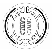 SBS Brake Shoes with Springs for Yamaha/ Peugeot [MPN: 2034]_1399731