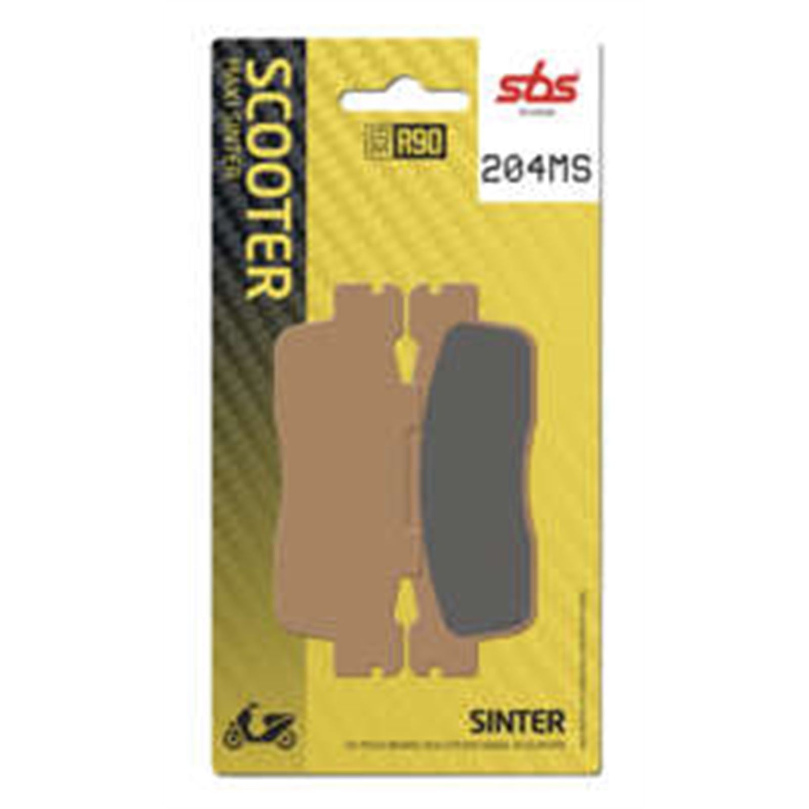 SBS Sintered Brake Pads for Scooter [MPN: 204MS]_987108