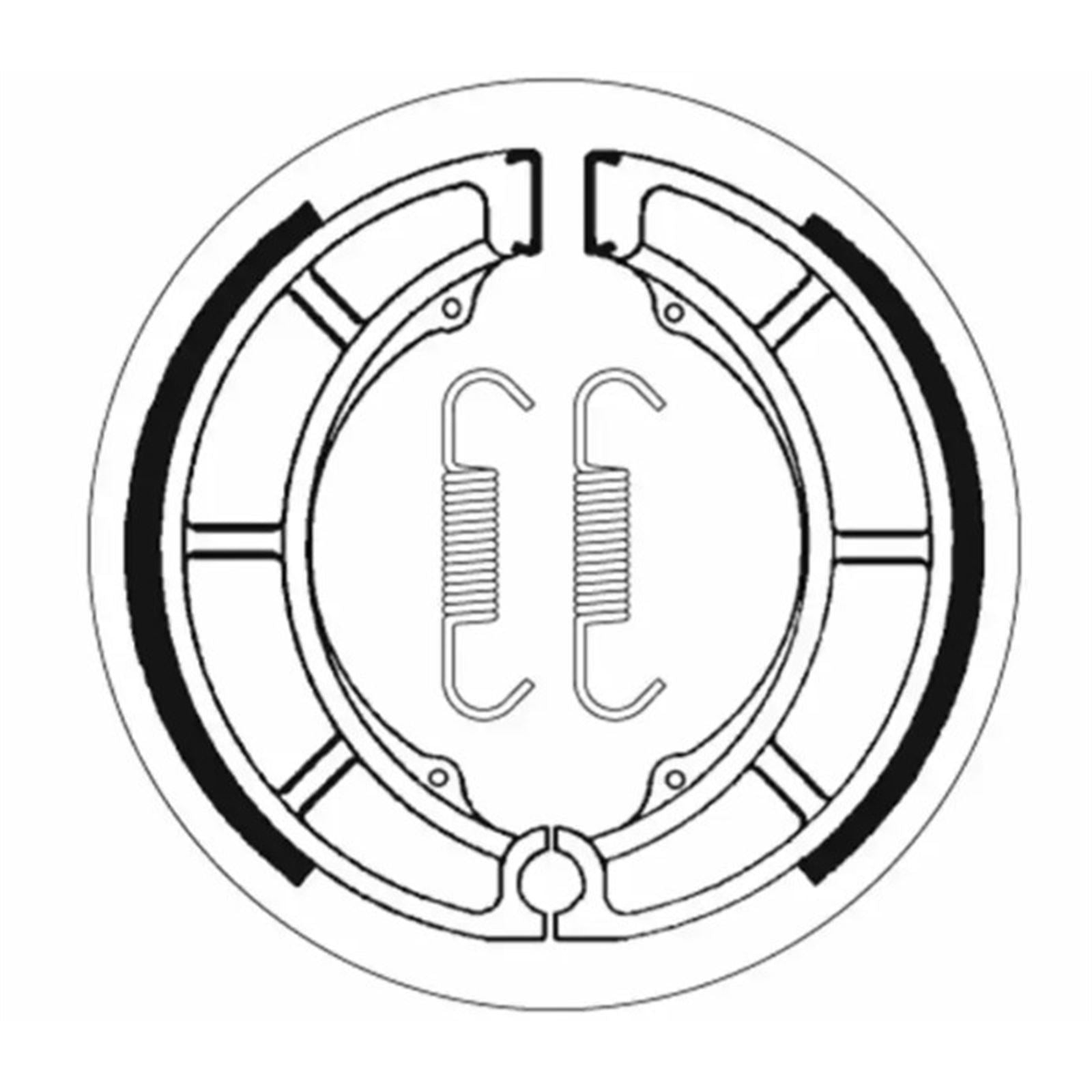 SBS Brake Shoes with Springs for Suzuki - Rear [MPN: 2052]_1399733