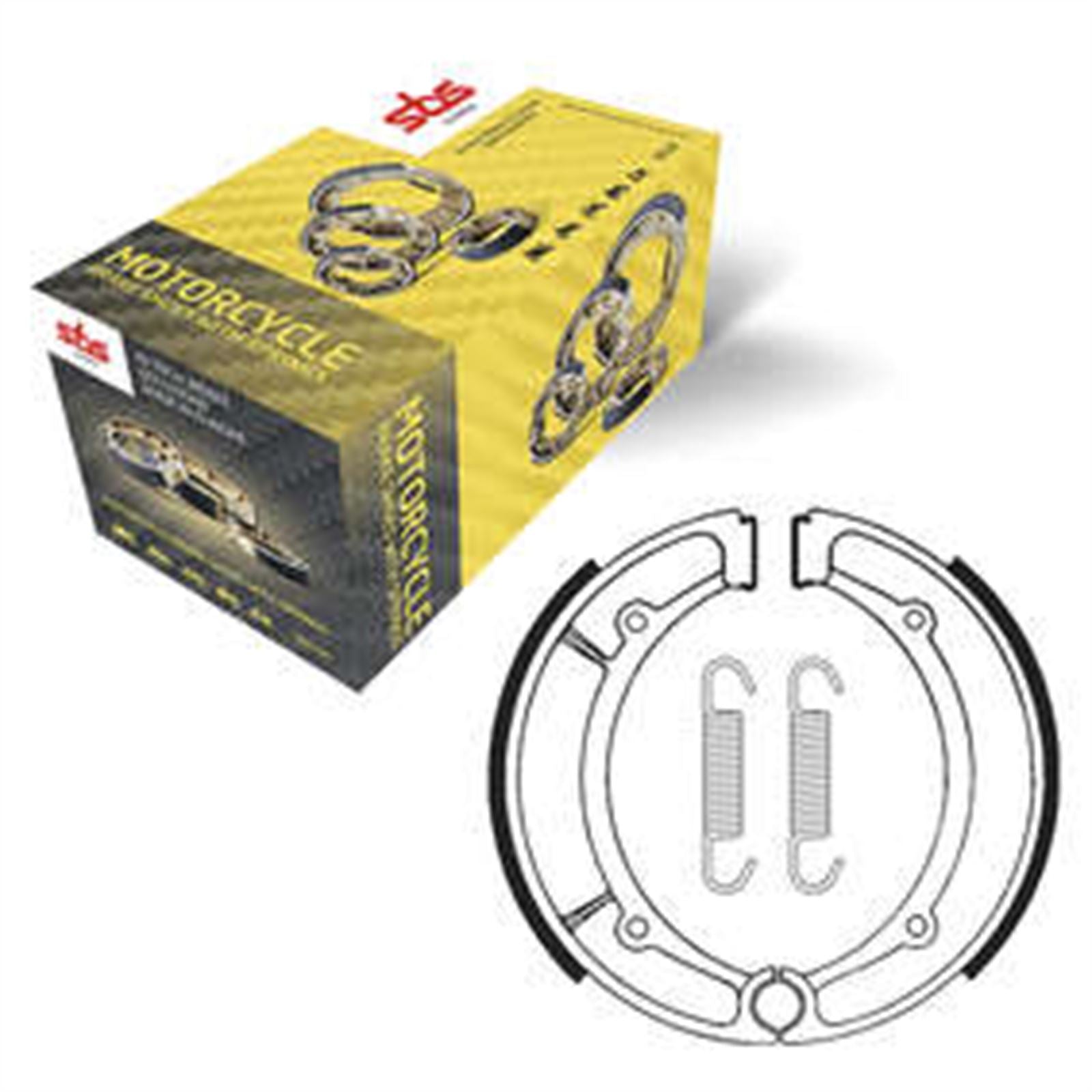 SBS Brake Shoes with Springs for Yamaha XS/YFM - Rear [MPN: 2066]_981128