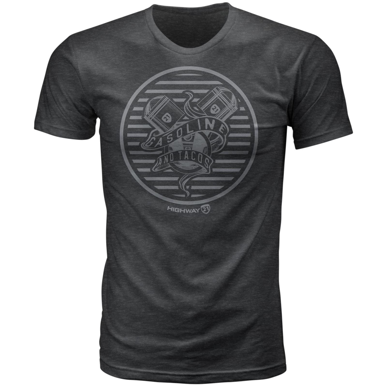 Highway 21 Gasoline Tee Charcoal Small 489-2000S_1479637