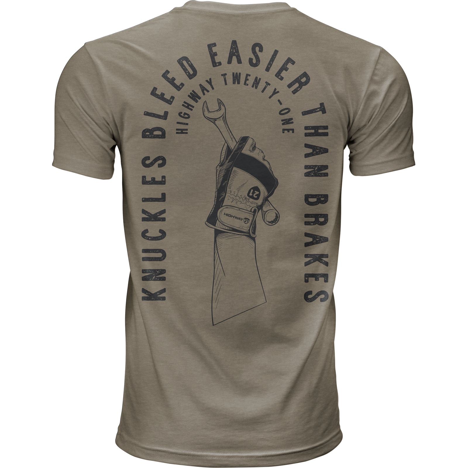 Highway 21 Knuckles Tee - Grey - Medium 489-2003M_1091956