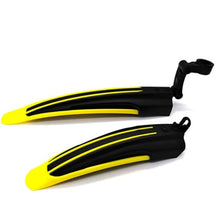 Bravovelo Adjustable Mountain Bike / eBike Fenders - Front/Rear - Yellow/Black B07NV5FVW3_731047
