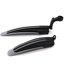 Bravovelo Adjustable Mountain Bike / eBike Fenders - Front/Rear - Silver/Black B07NTHGS3C_731050