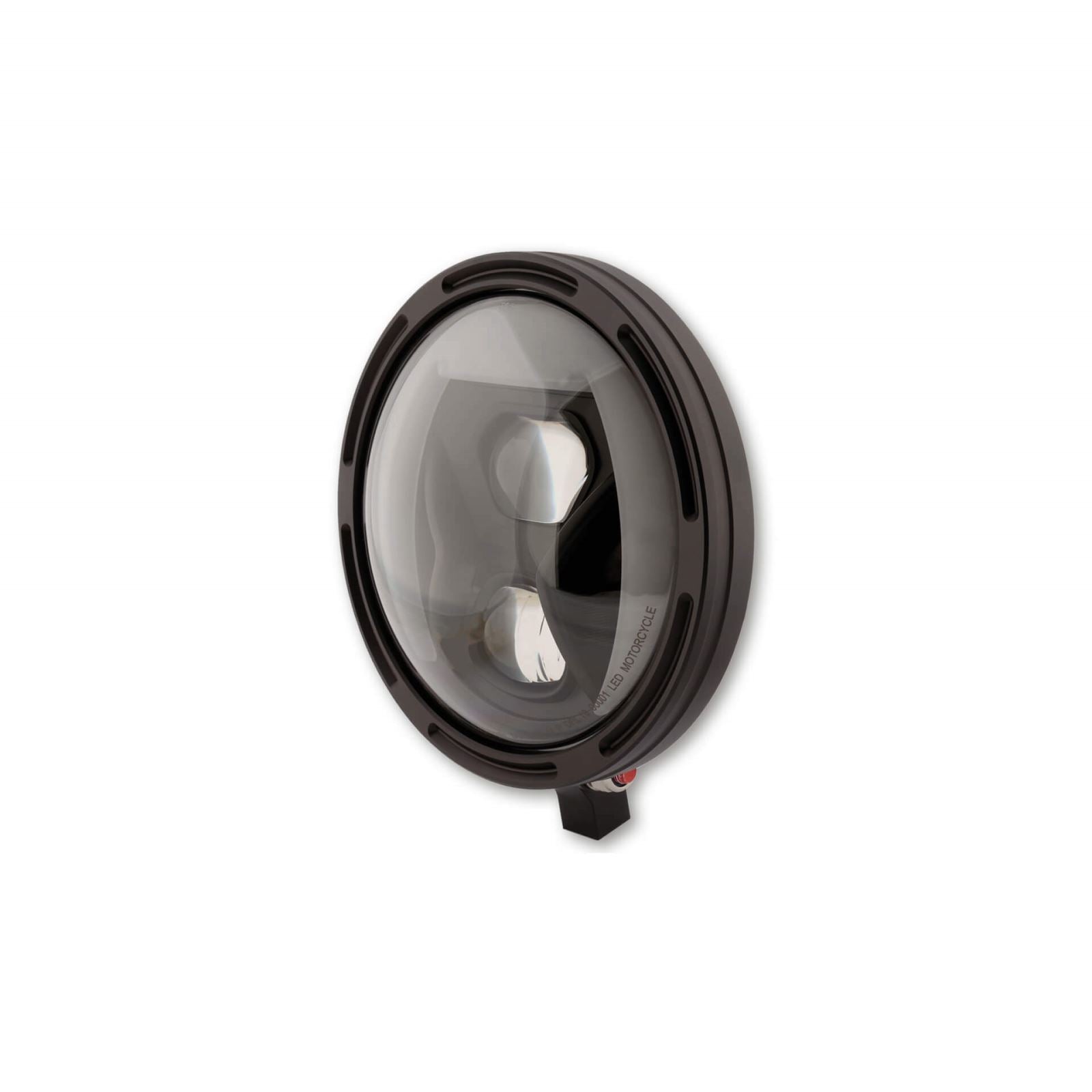 Highsider 7 LED Adaptive Headlight - R-1, Bottom Mount - Black [MPN: 223-257]_1170301