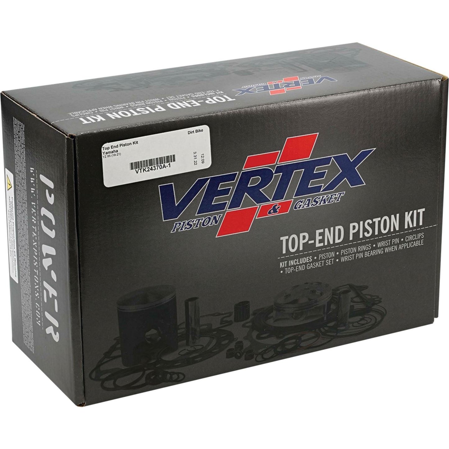 Vertex Top End Piston Kit 47.44/STD for Yamaha VTK24370A-1_1091998
