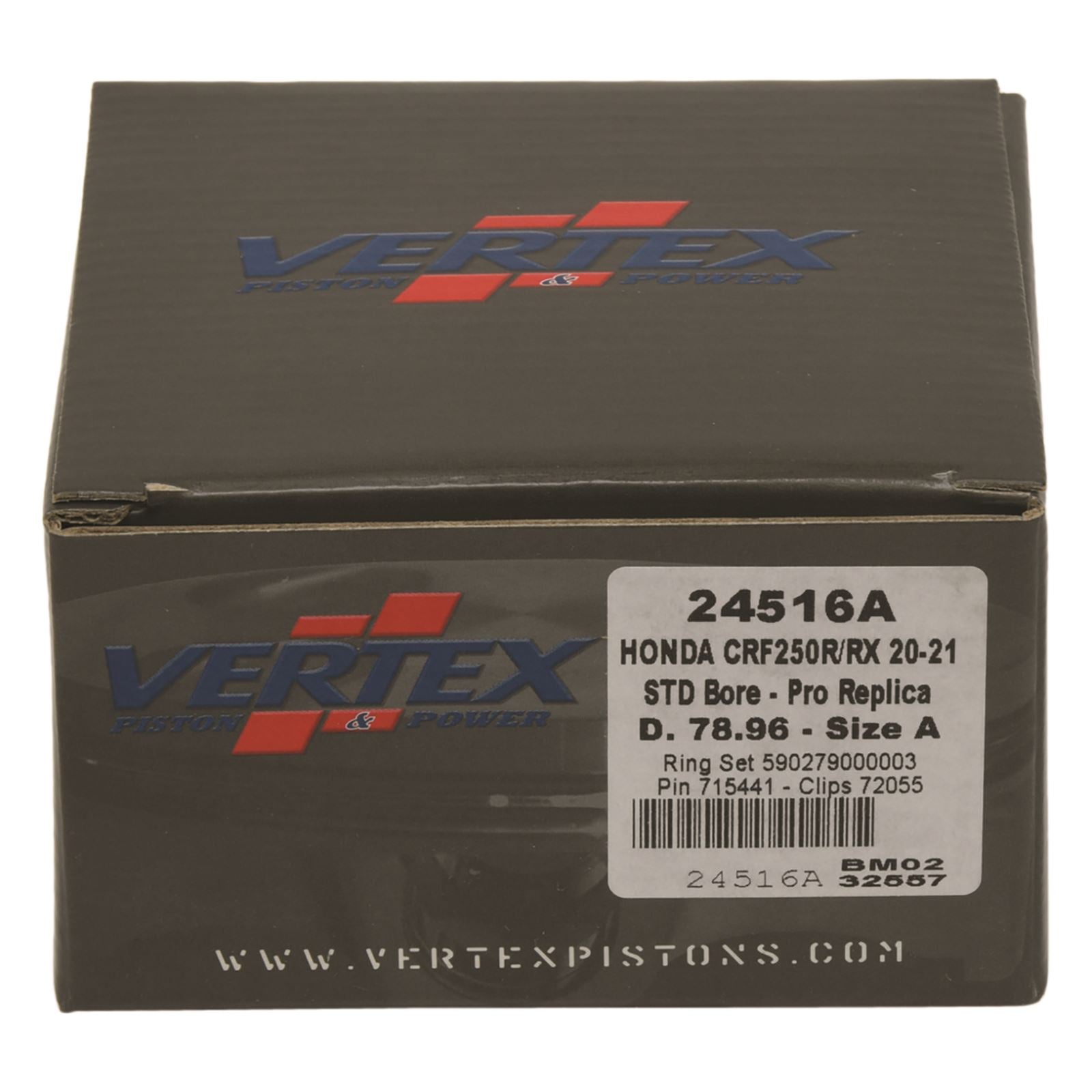 Vertex Piston Kit Forged 78.96/STD 13.9:1 for Honda 24516A_1092006