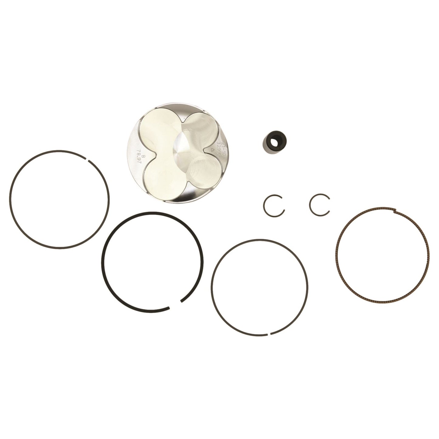 Vertex Piston Kit Forged 78.97/STD 13.9:1 for Honda 24516B_1091981