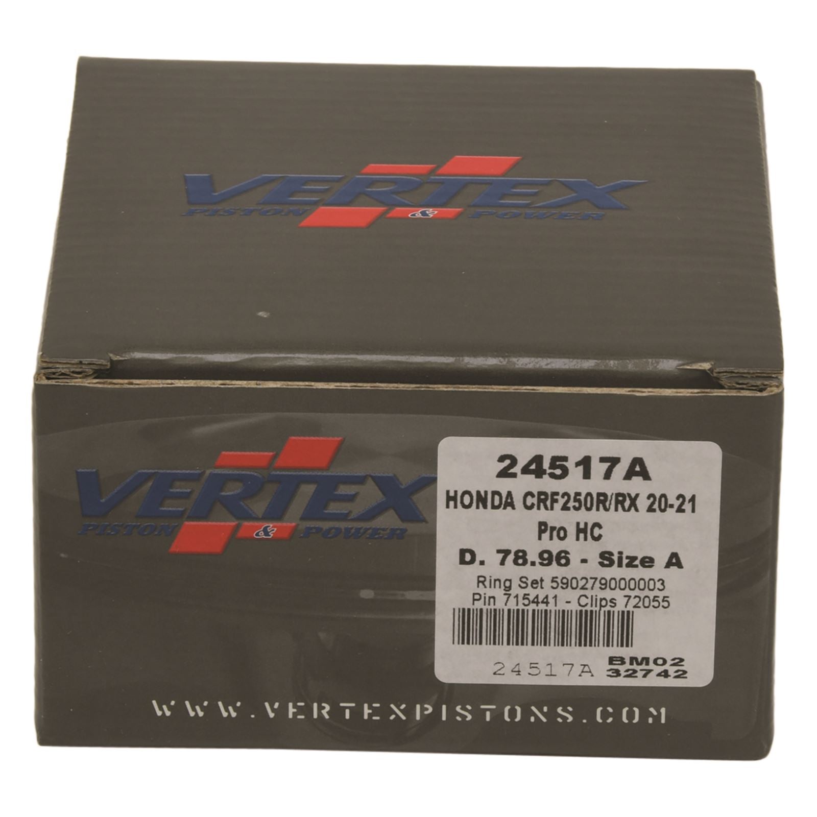 Vertex Piston Kit HC Forged 78.96/STD 14.4:1 for Honda 24517A_1091965