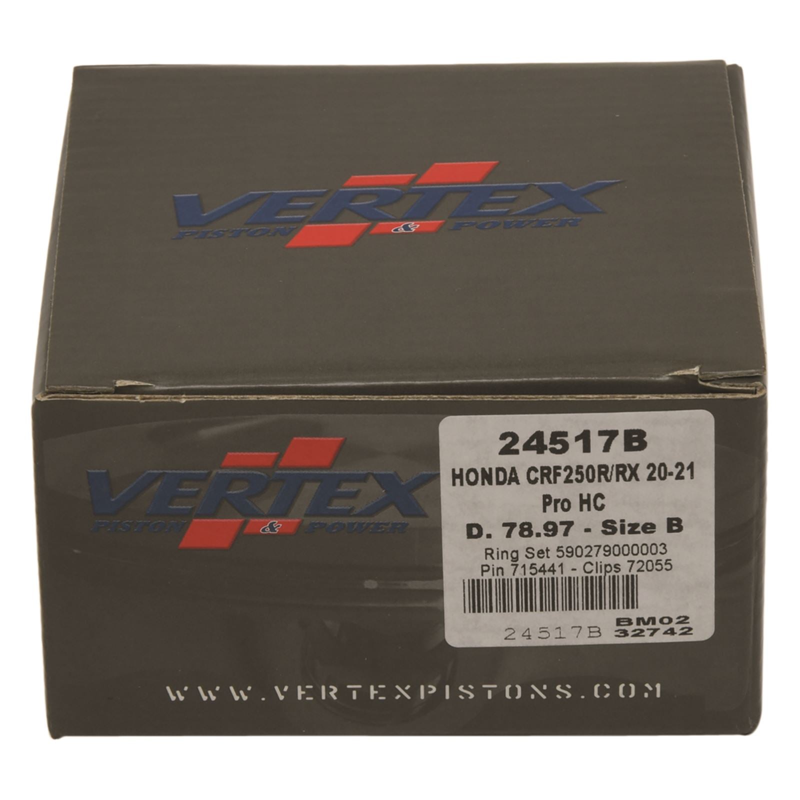 Vertex Piston Kit HC Forged 78.97/STD 14.4:1 for Honda 24517B_1091969