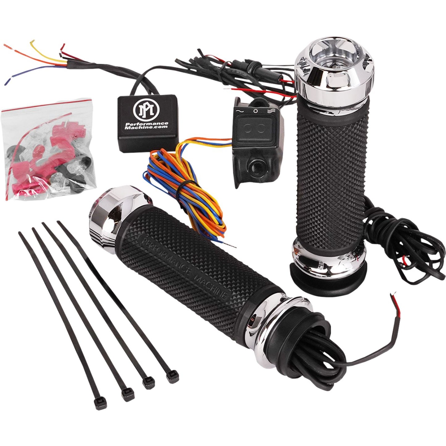 Performance Machine Grips - Apex - Heated - TBW - Chrome 0063-2093-CH_1057724