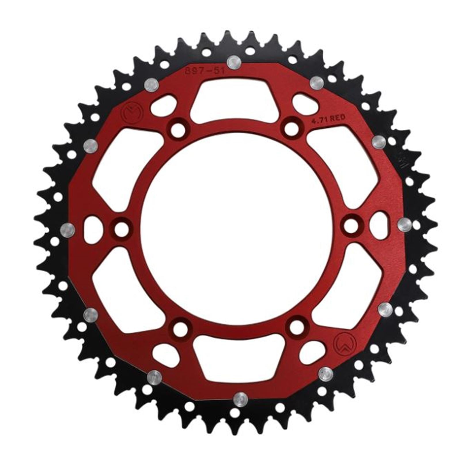 Moose Offroad Dual Sprocket - Red - 51 Tooth 1210-897-51-13X_910034