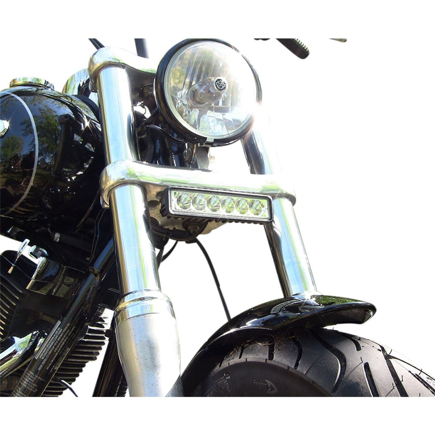 Custom Dynamics LED 6 Bulb Driving Light Bar - LED For Harley Davidson LB-HP-W2_1166065